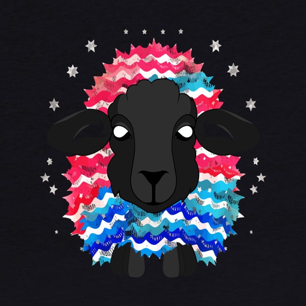 Patriotic Sheep by JH Mart